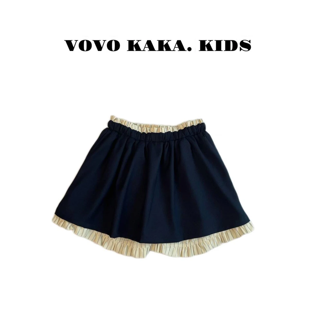 【VOVO品牌店】2025夏季新品女童韩版百搭童装裤裙  V52040306