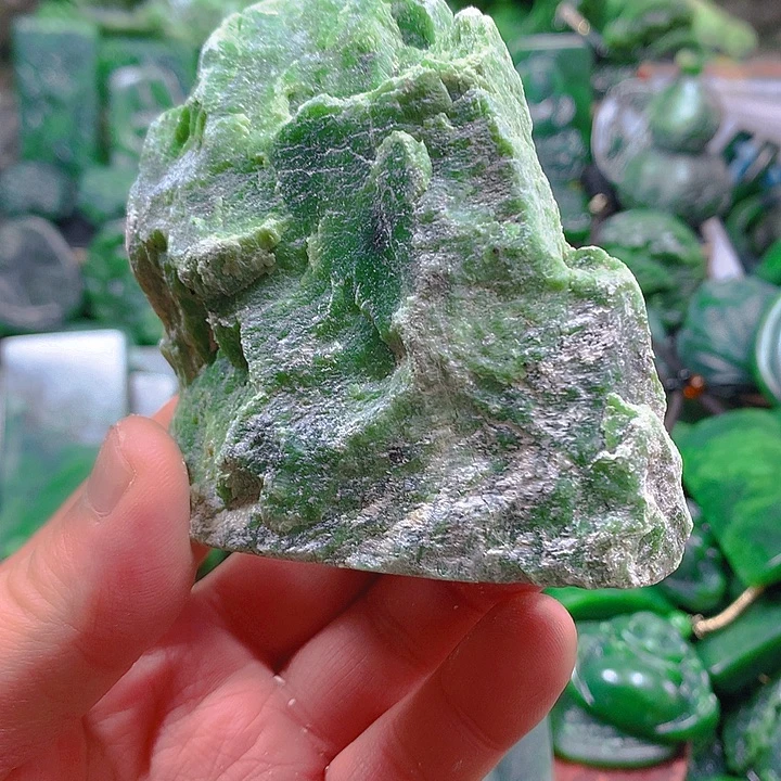 和田玉（碧玉）未镶嵌珠宝半成品