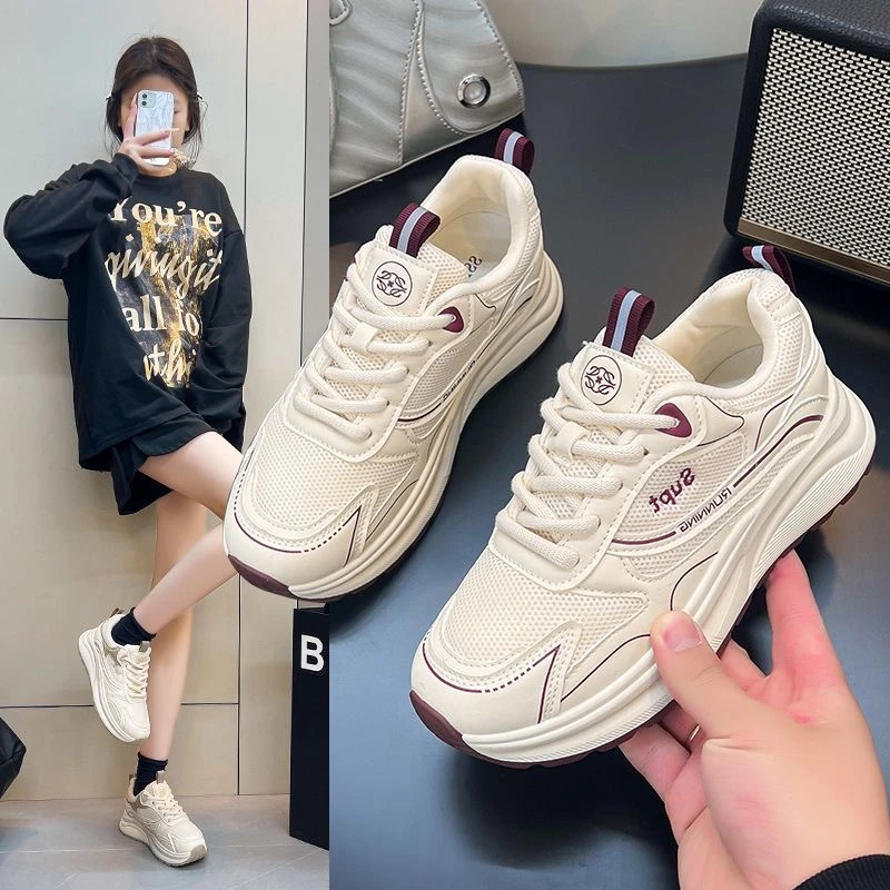 2025新款网红同款运动老爹鞋女