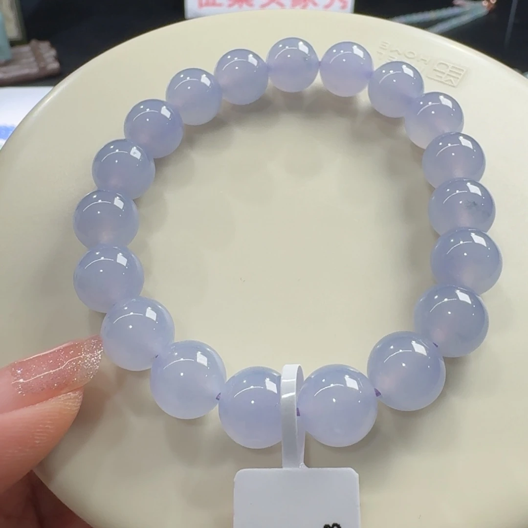 未镶嵌手链翡翠冰胶果冻底紫罗兰卡10