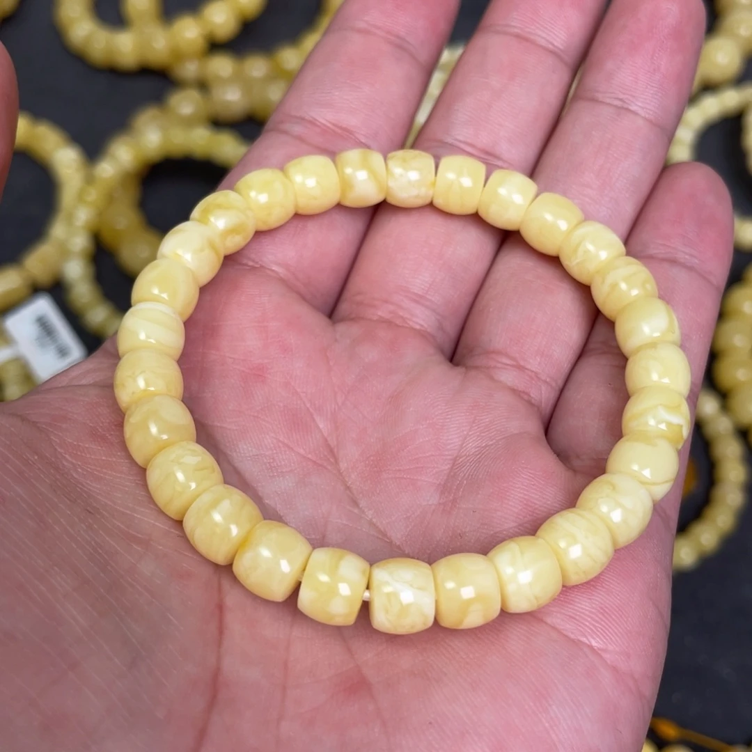 蜜蜡未镶嵌裸石蜜蜡手串8mm
