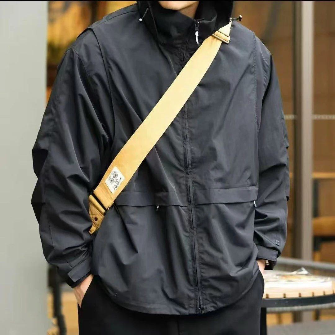 【三合一】春季新款户外多功能工装机能二棉冲锋衣外套0588