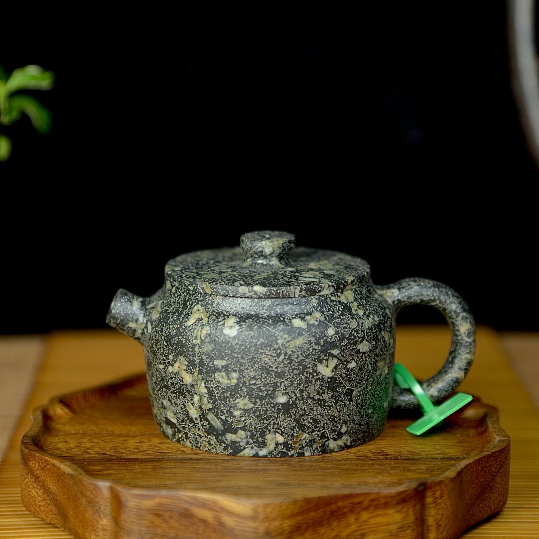 纯天然高品安山玉纯手工养生精美玉石茶壶 仿古壶 多样性发货