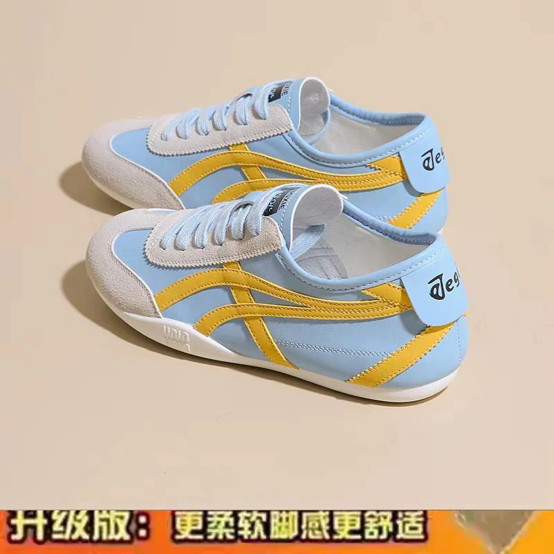 透气低帮平底防滑车缝线舒适鞋牛筋底运动鞋休闲鞋网红时尚百搭