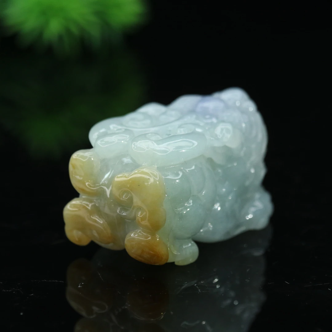 lot21天然缅甸翡翠A货貔貅/000239/保利厦门拍卖