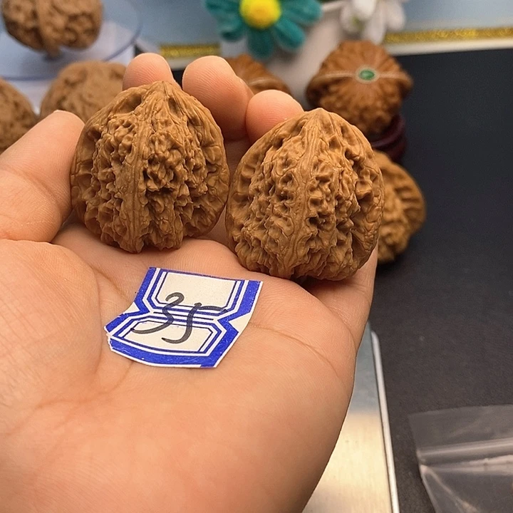 陈***7文玩核桃把件35南疆石