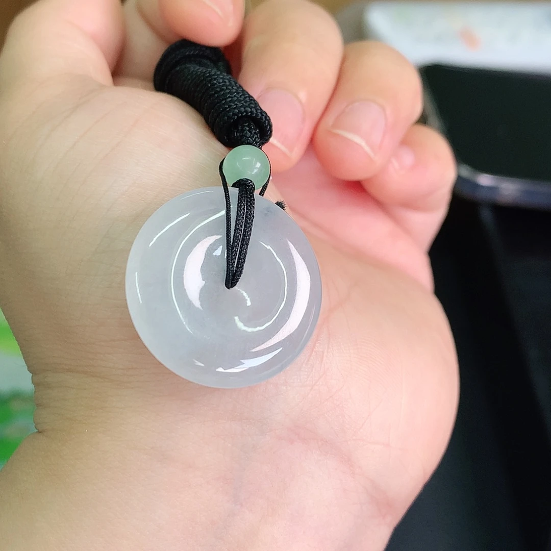 翡翠颈饰未镶嵌包冰扣26*5.5