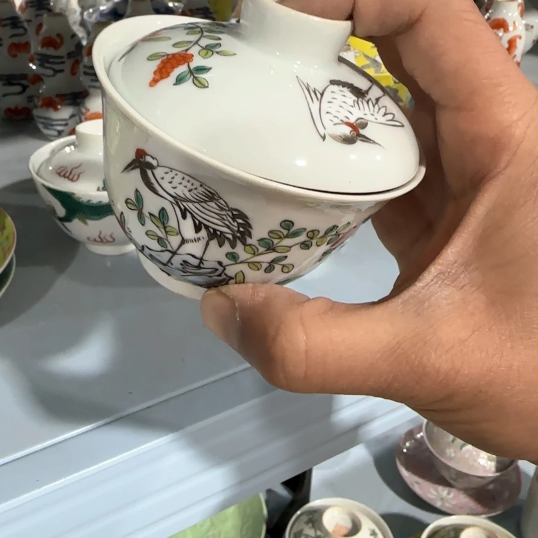 瓷片摆件手绘瓷器全部处理