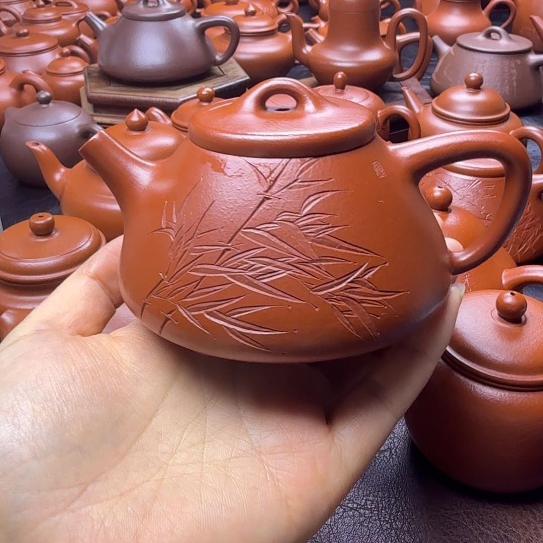 茶壶紫砂华*!石瓢微暇全手工