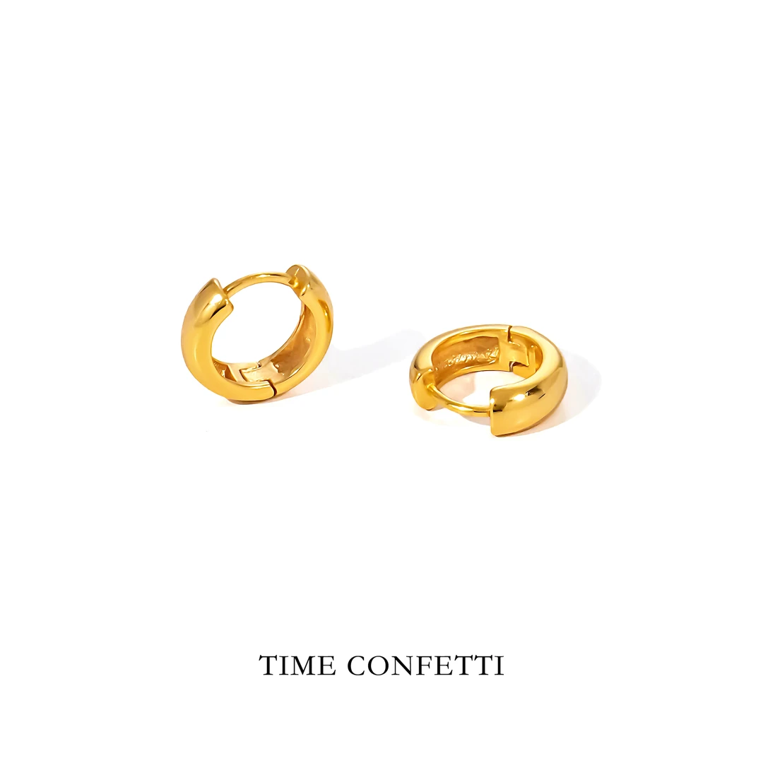 925银耳饰 镀K金【孙二娘】气质百搭精致极简耳环TC 11182