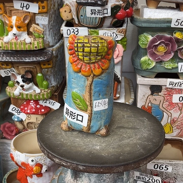 粗陶材质多肉花盆