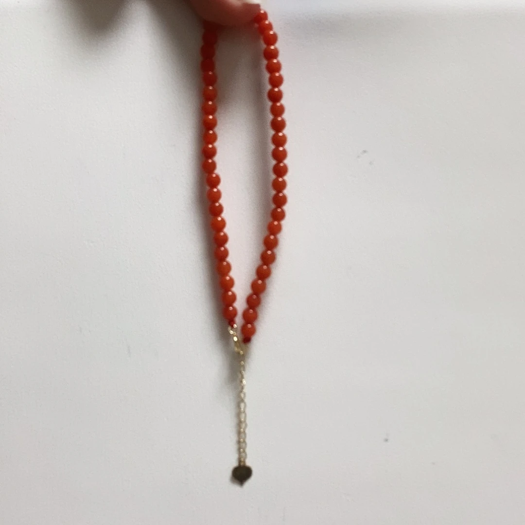手串18K金镶嵌南红玛瑙简单