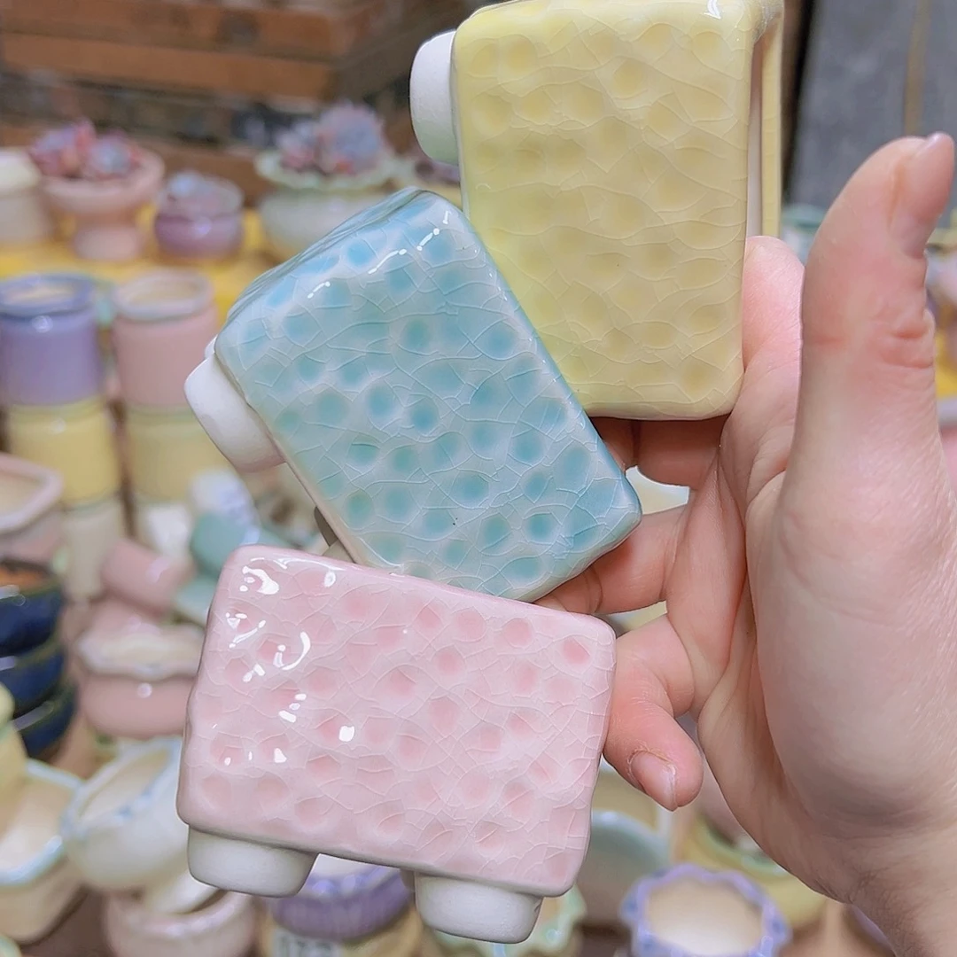 红陶陶瓷花盆当场满12包邮发货