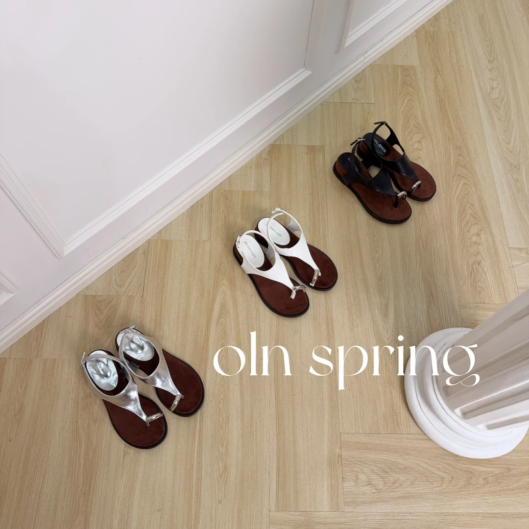 oln spring ｜南汉洞夏日“5cm”厚底百搭韩系套指凉拖