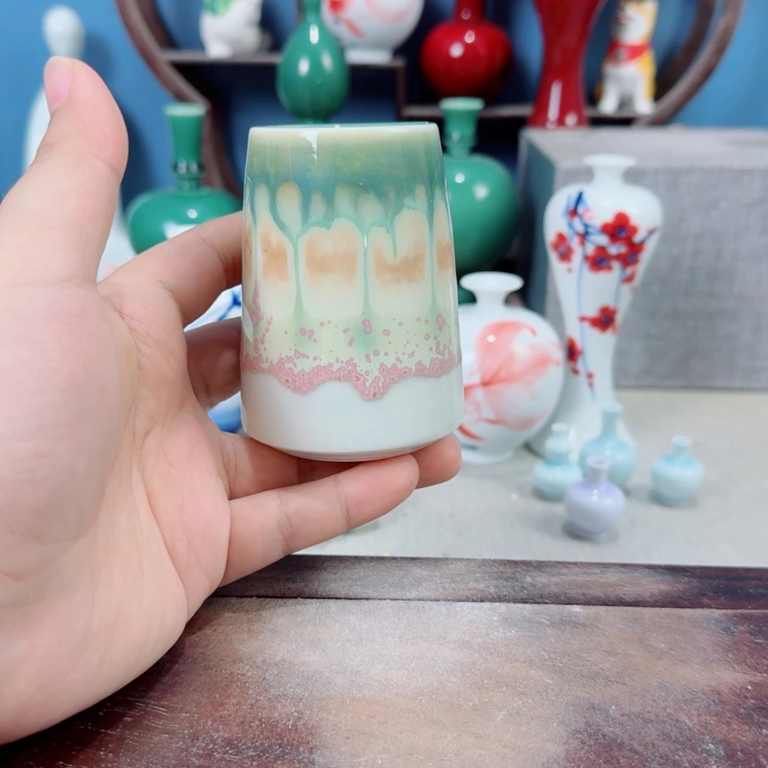 陶瓷手工小花器摆件