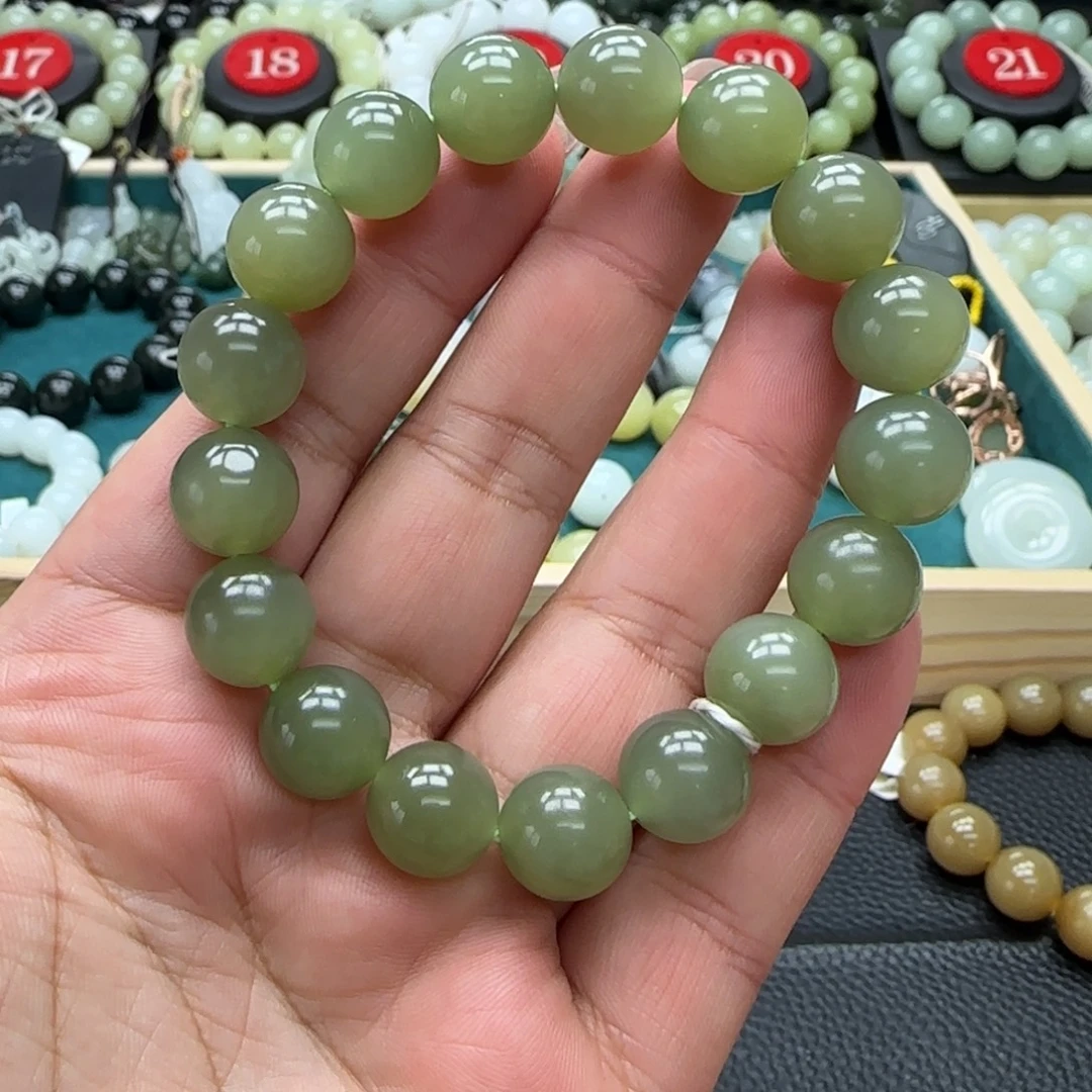 和田玉未镶嵌手链12