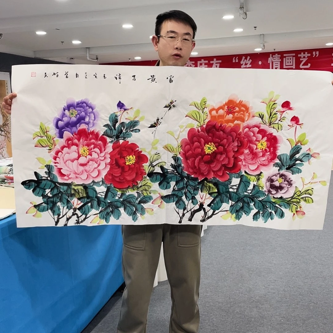 国画今天上午国画作品展示