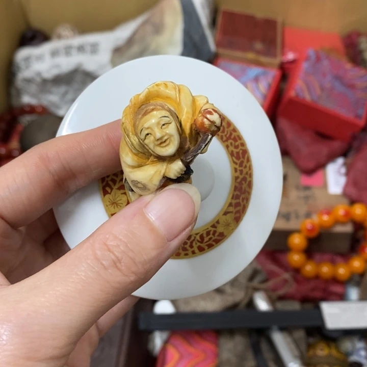 瓷片哈哈中古工艺品一件