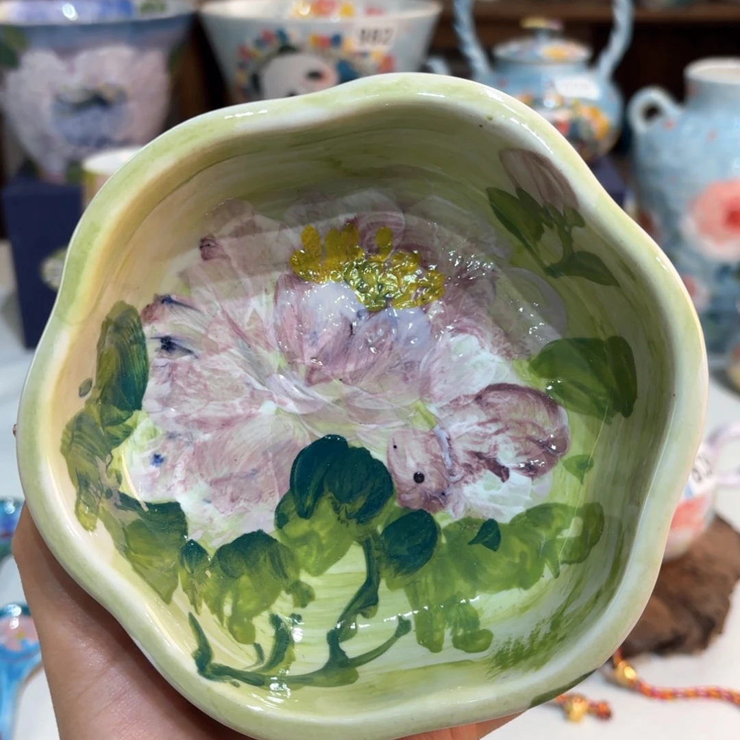 景德镇手绘高温釉下彩陶瓷茶具