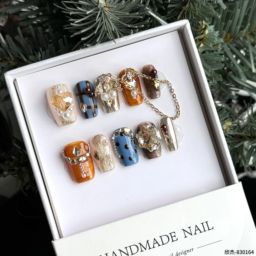 【百丽微甜】 欣杰纯手工小众轻奢穿戴甲奢华