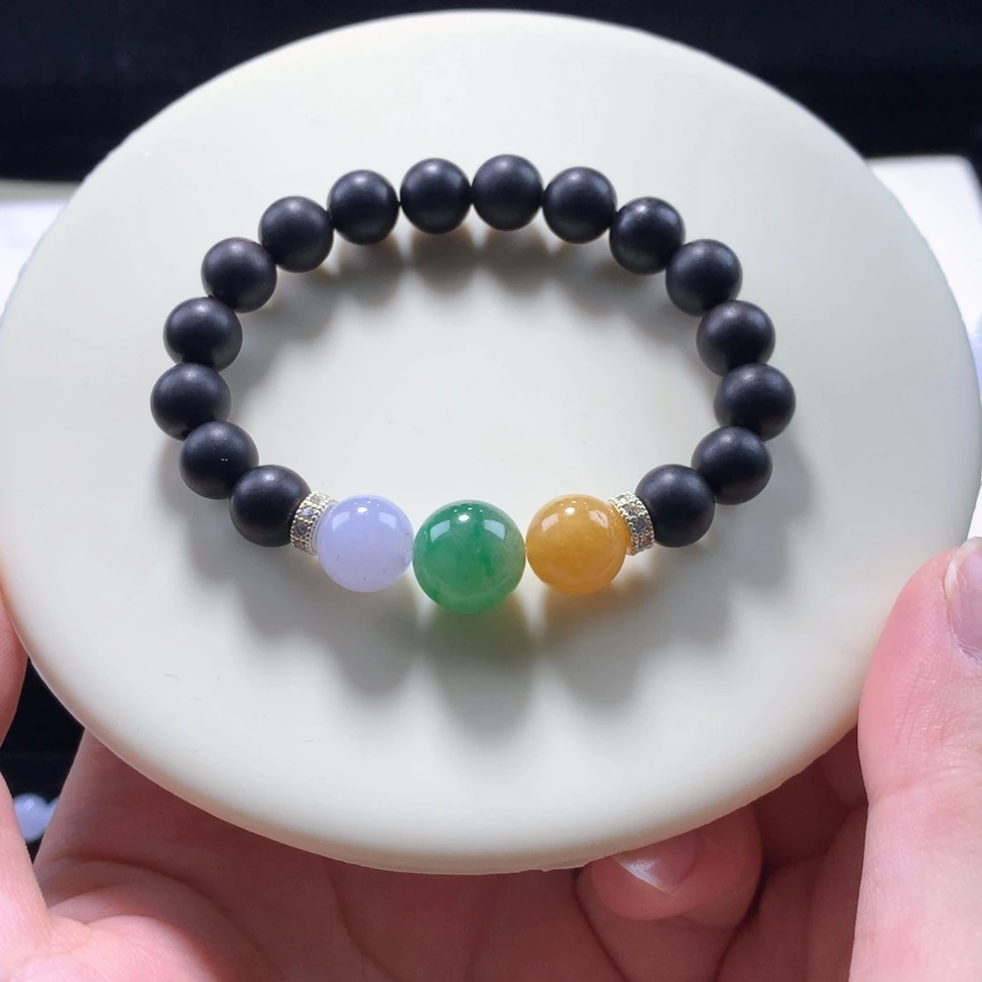 翡翠手链未镶嵌卡10福禄寿