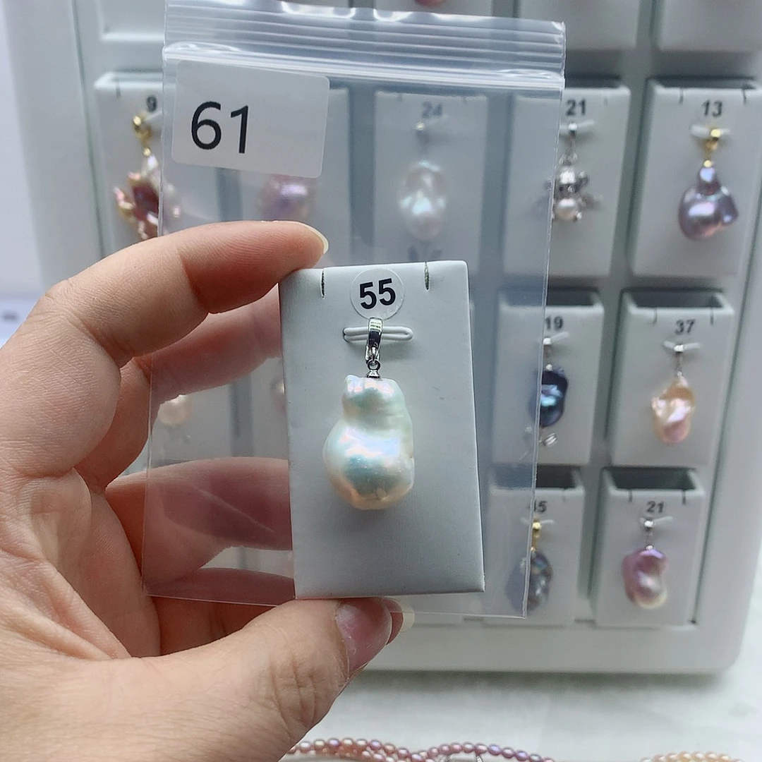 淡水珍珠吊坠(不含链)合金