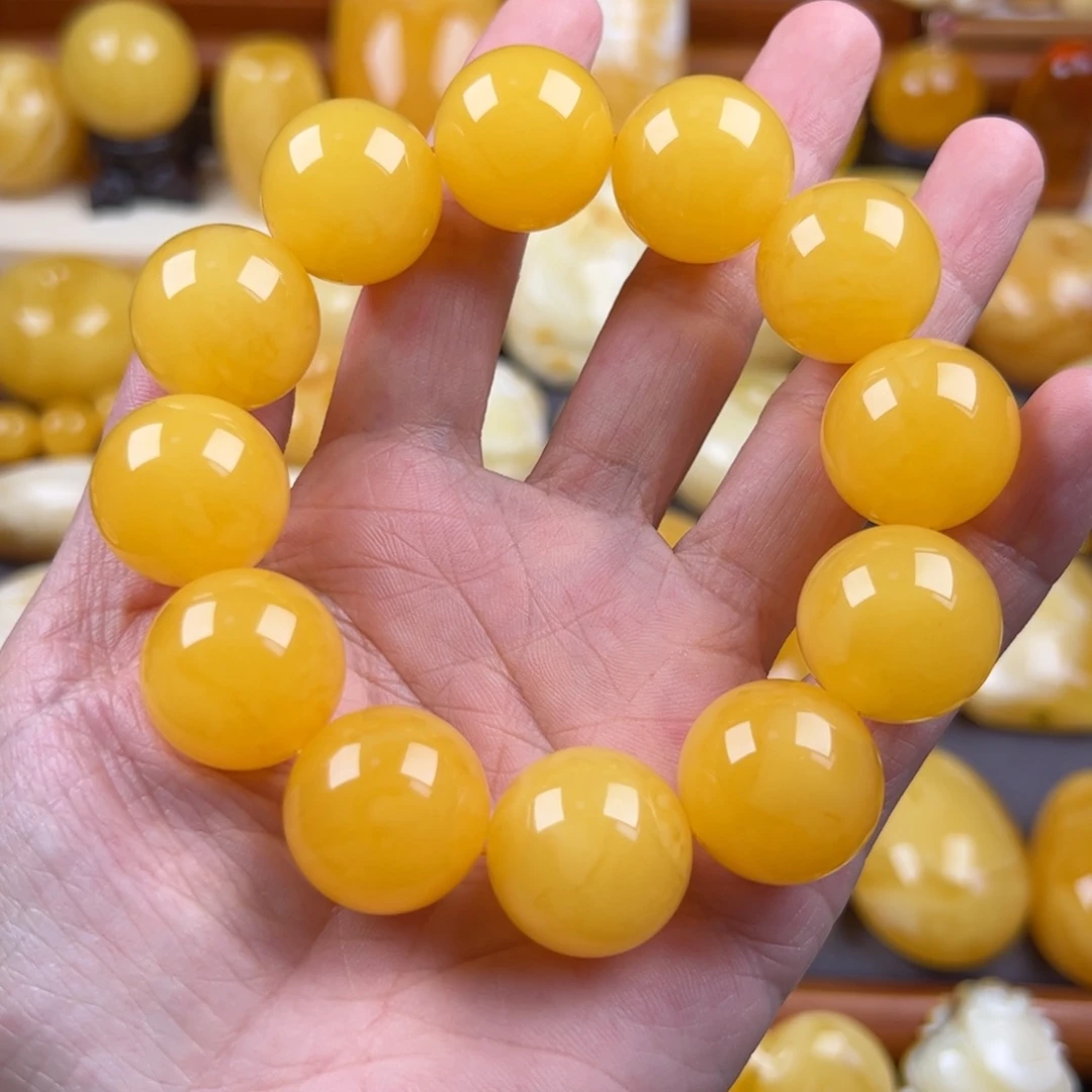 今***虎未镶嵌颈饰琥珀纯天然琥珀蜜蜡无优化