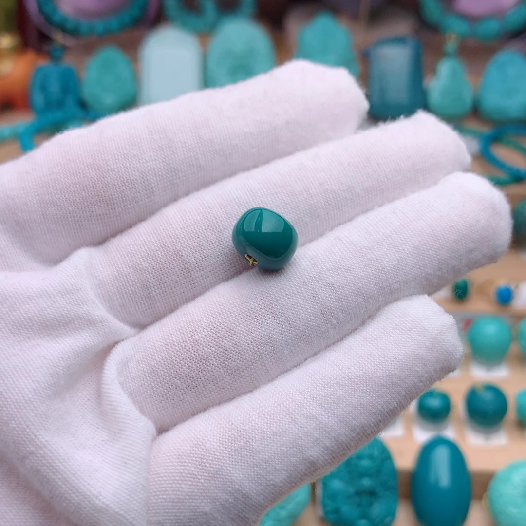 未镶嵌绿松石珠宝奇石10.8-8.2