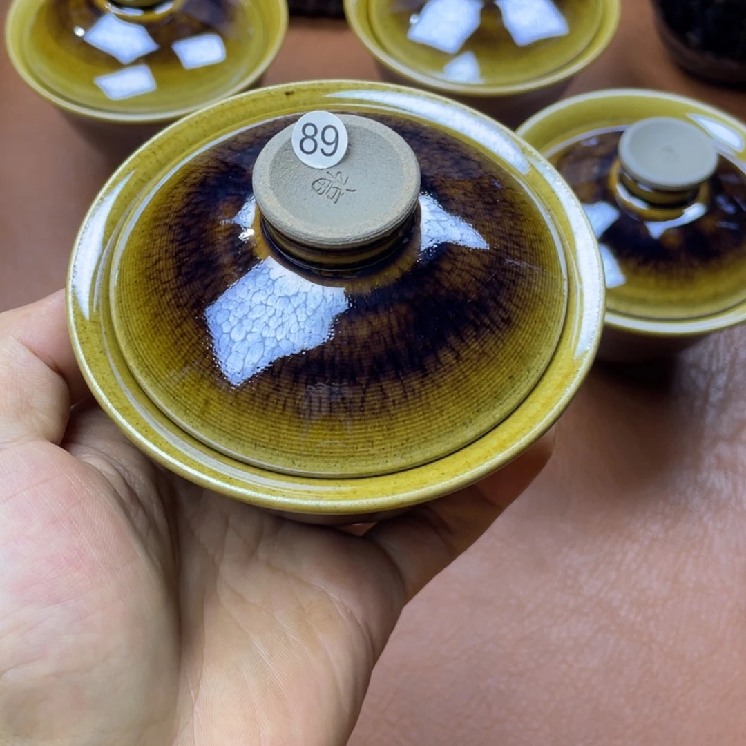 别***春原矿建盏手工盖碗89号