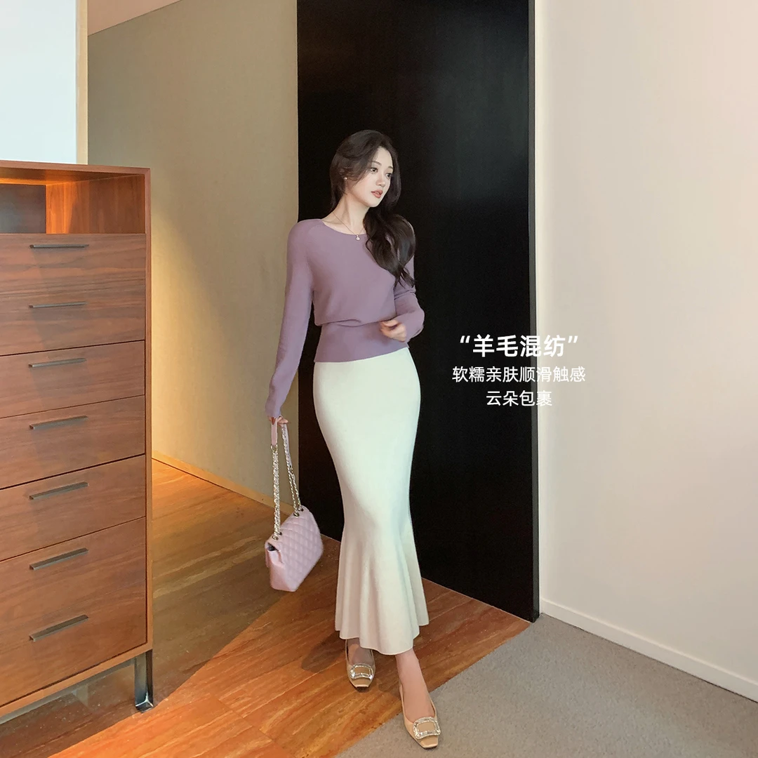 林关关【优雅秘境】温婉大方气质鱼尾半身裙优雅知性显瘦包臀裙女
