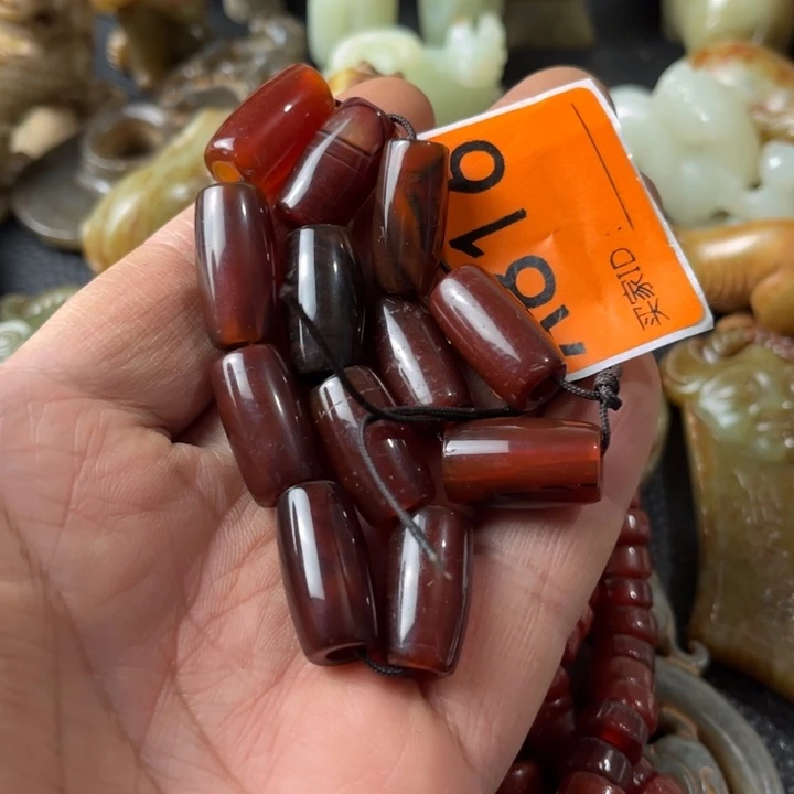 玛瑙/玉髓颈饰合金九*璧