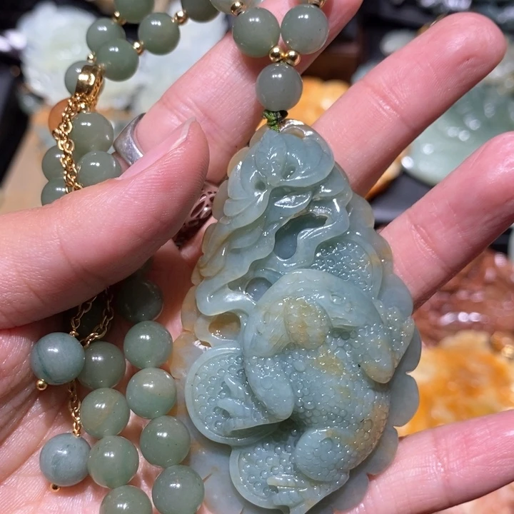 岫玉毛衣链未镶嵌