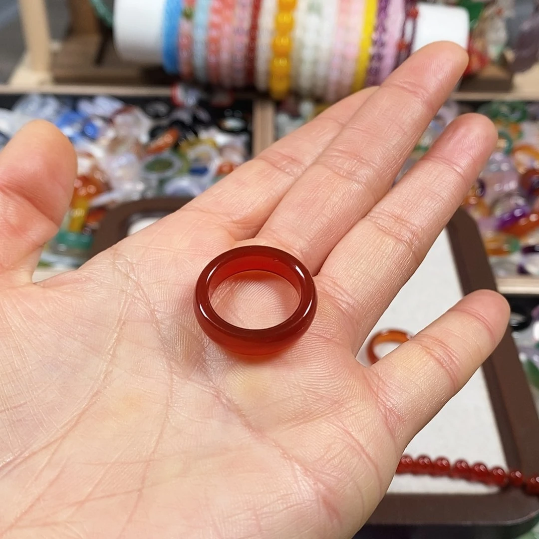 玛瑙/玉髓戒指未镶嵌·***?