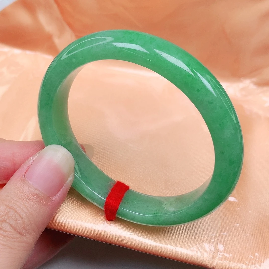 翡翠未镶嵌手镯53圈贵妃1800