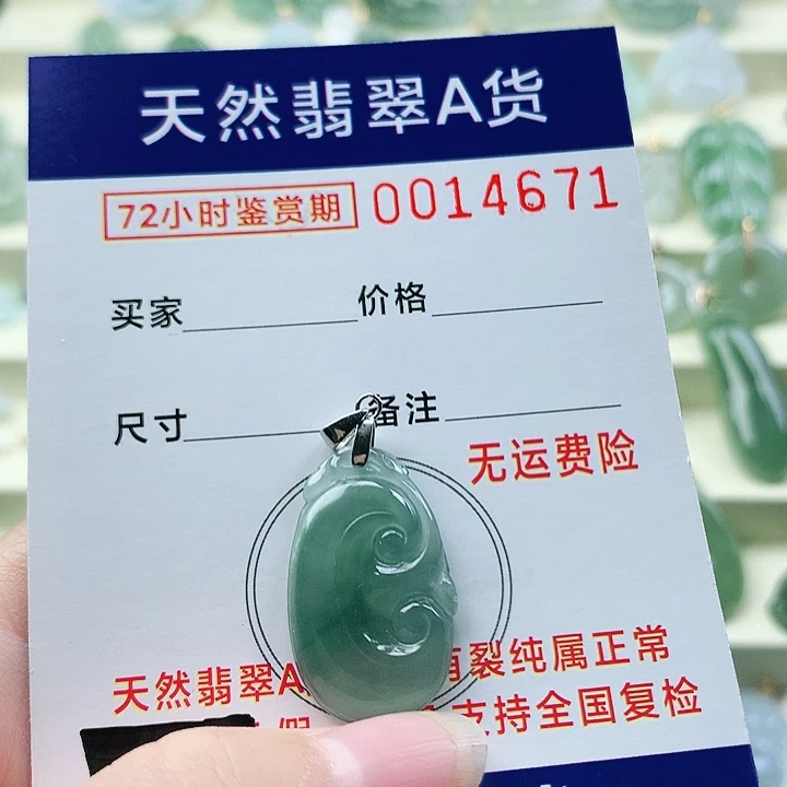 颈饰未镶嵌翡翠吊