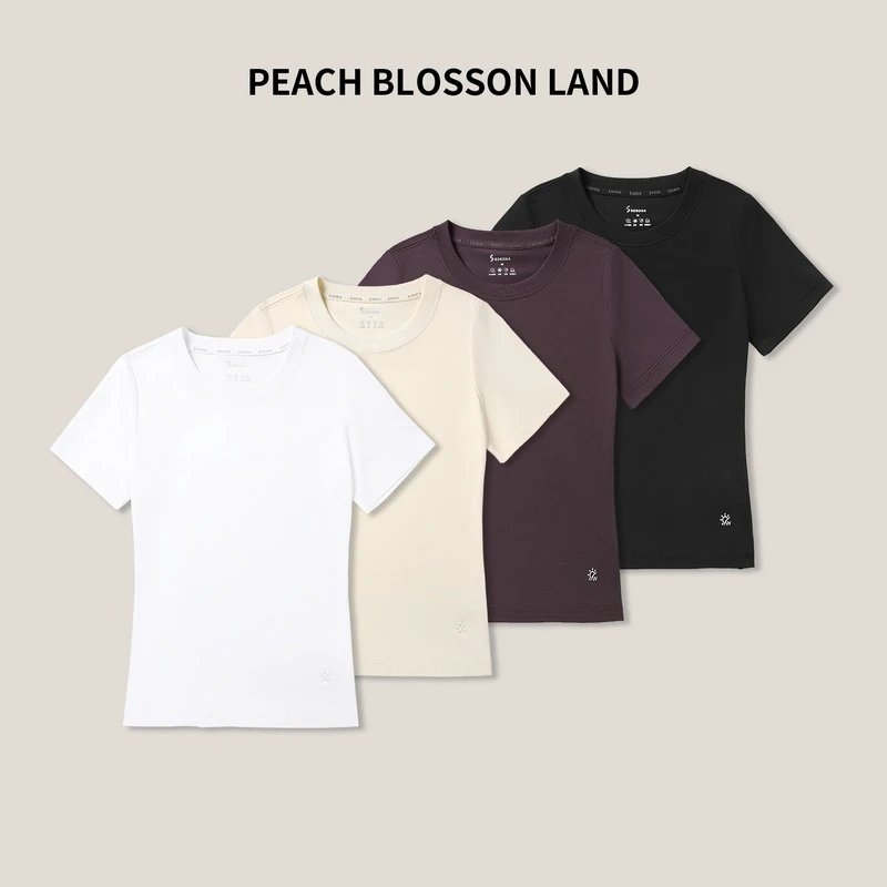 光盾遮热 时尚休闲百搭纯色圆领短袖T恤半袖女SS26002