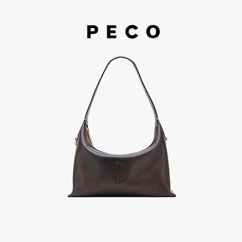 PECO小丑Hobo包小号多造型单肩腋下小众真皮饺子包女包