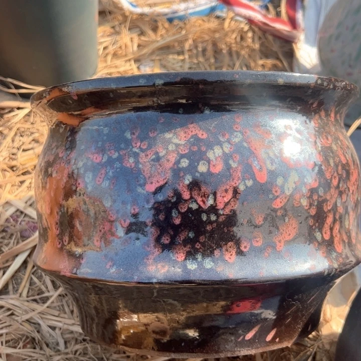红陶紫砂碗盆口25