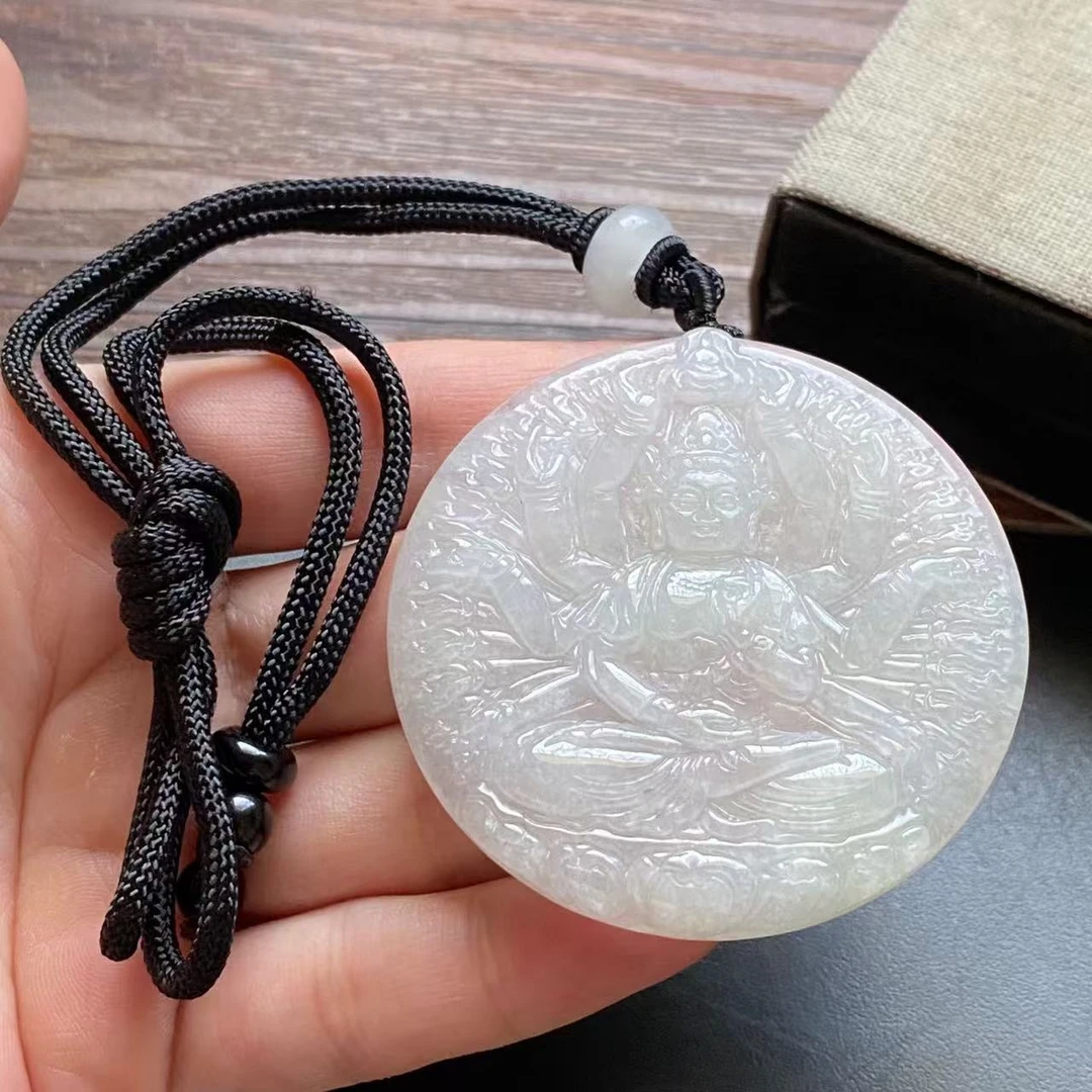 【包邮 送证书】天然缅甸翡翠A货吊坠-A28265