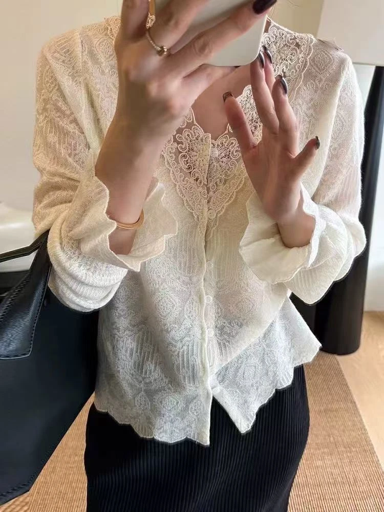 QIANRH-1449秋冬新款女人气质设计感蚕丝羊毛针织衫