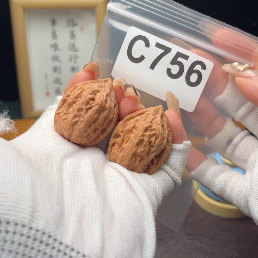 把件文玩核桃30瓷瓶鸭嘴c756