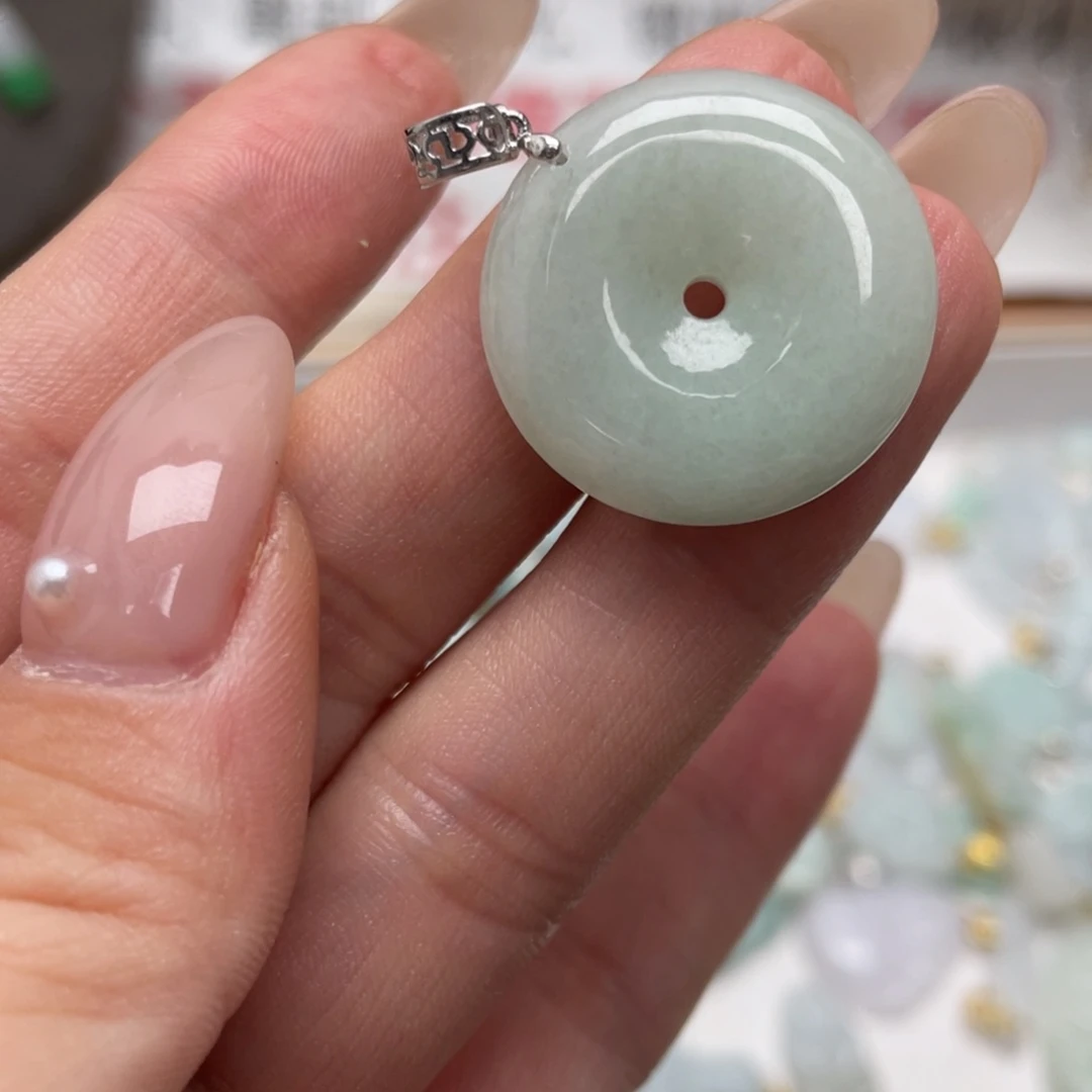 翡翠银S925镶嵌颈饰