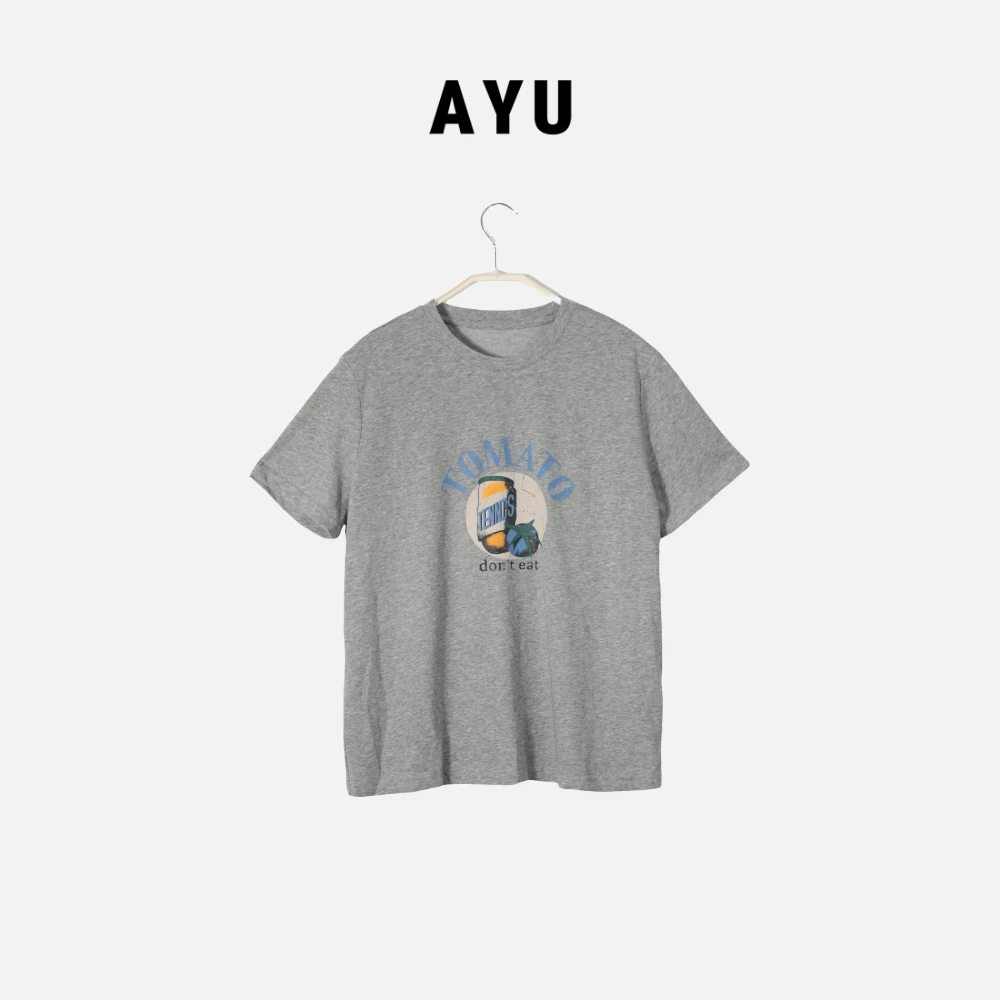 阿玉家&新款T恤简约款tomat字母常规版短袖上衣#7362