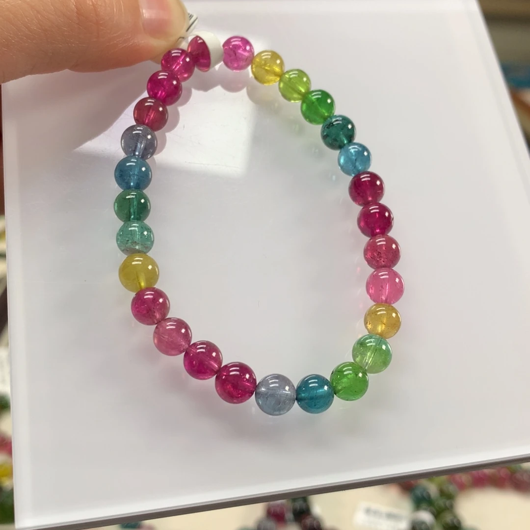 未镶嵌手链碧玺6.5m左右