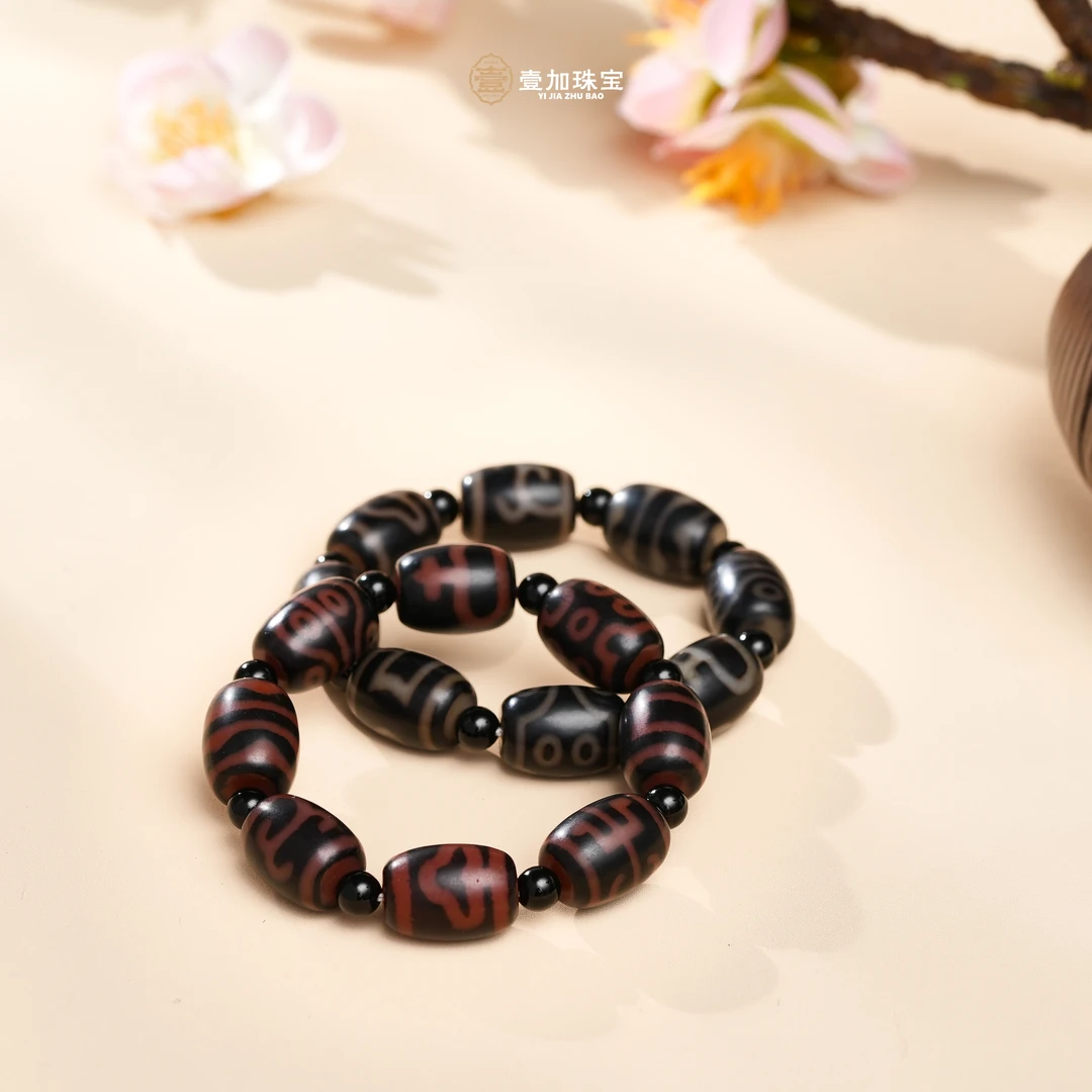 壹加林妹妹 | 玛瑙聚缘植物油多宝手串B款多样性发其一
