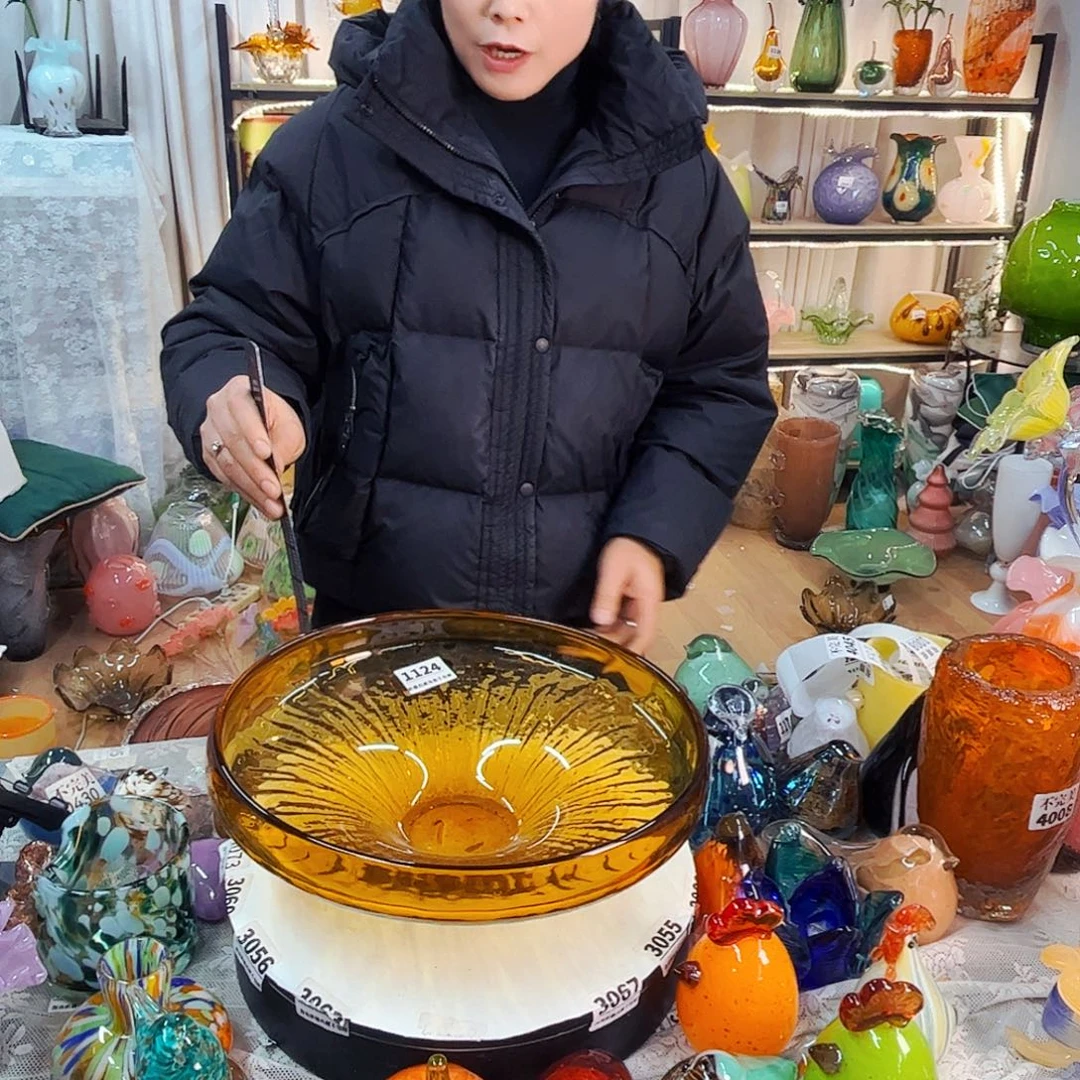 果盘家悦美居琉璃摆件