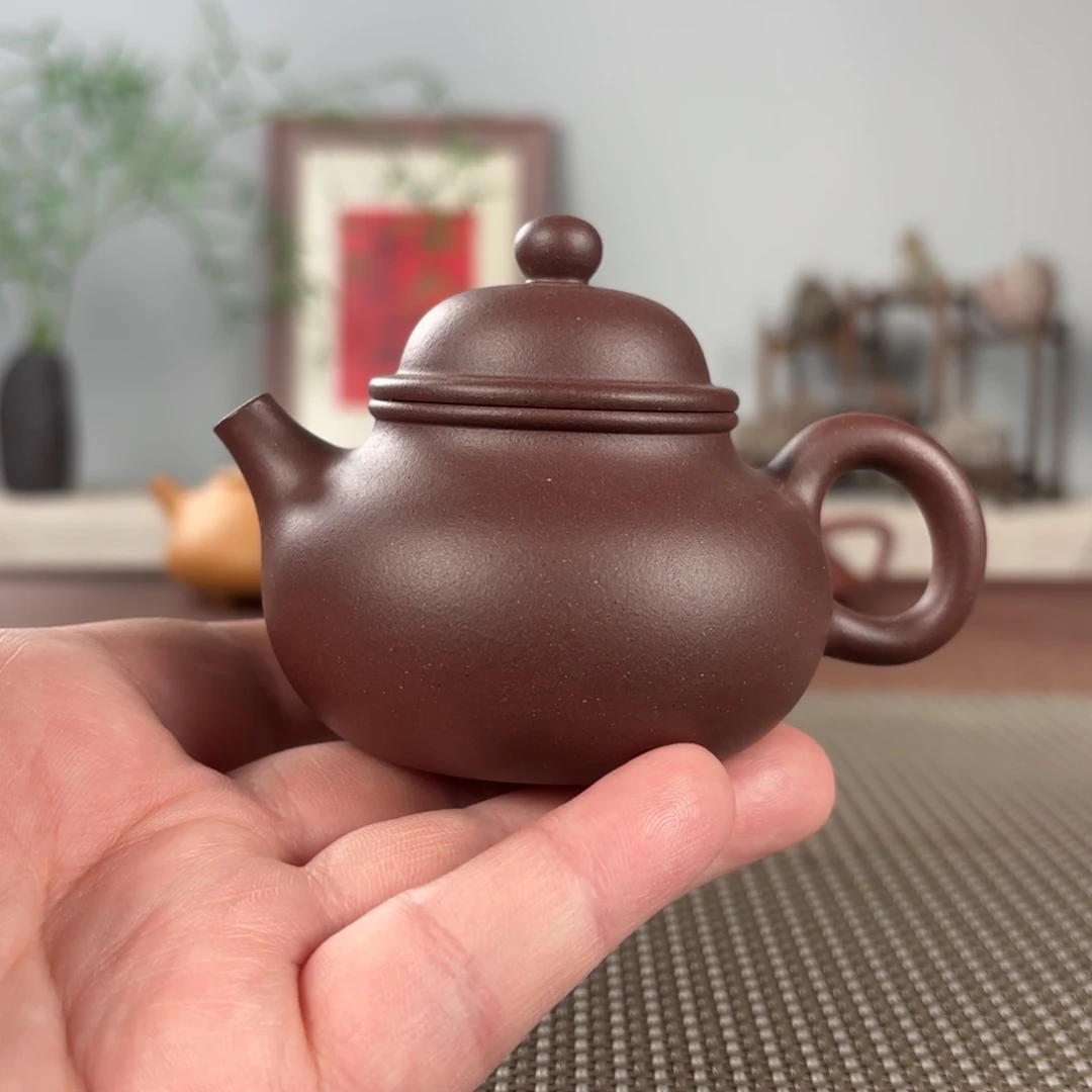 猫***)茶壶紫砂微瑕黄龙山原矿紫砂壶