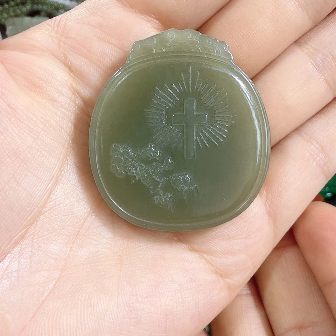 和田玉未镶嵌颈饰