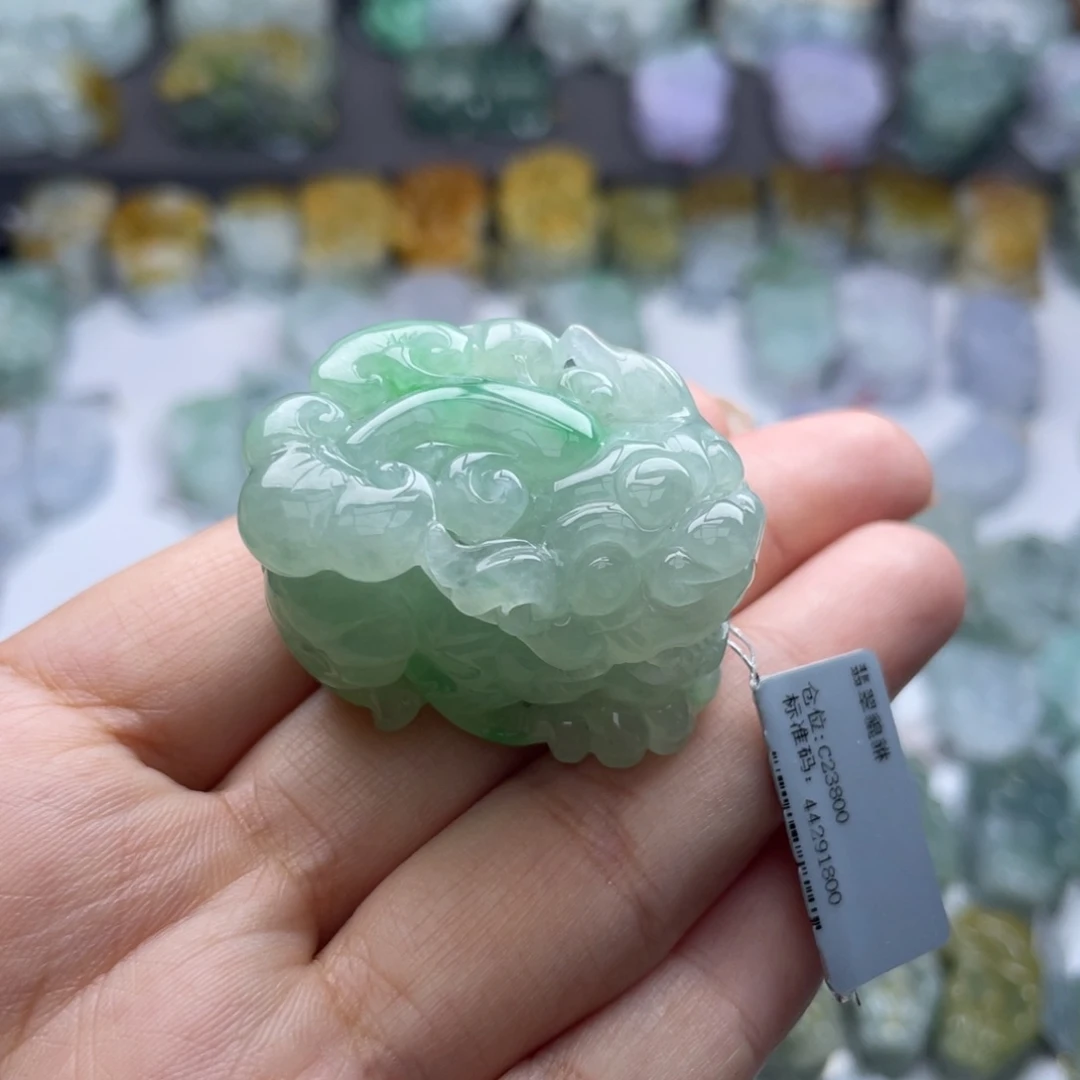 翡翠颈饰未镶嵌貔貅