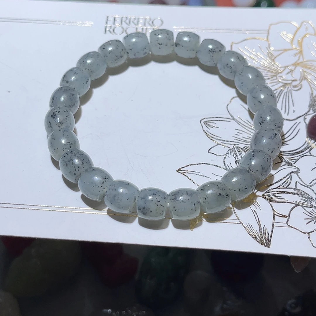 和田玉未镶嵌颈饰青花直切手链